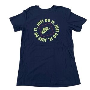 Nike “Just Do It” Navy-Blue Tee Size S (Retail $30)